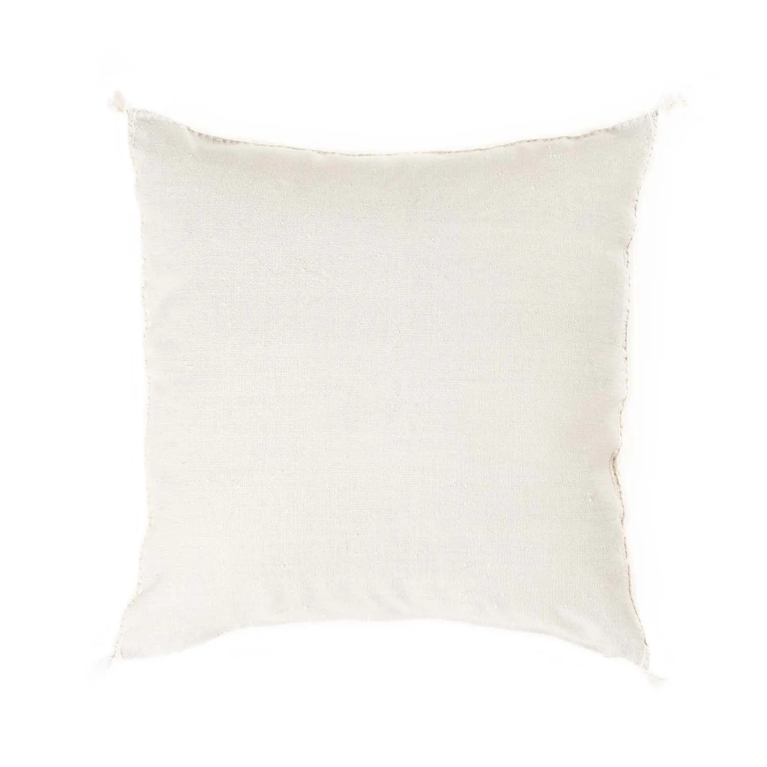 White Cactus silk pillow cover