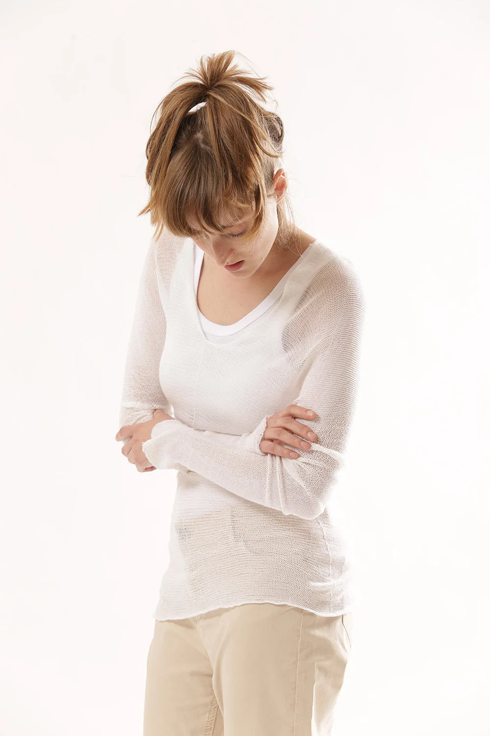 White Zlav Bamboo Shirt