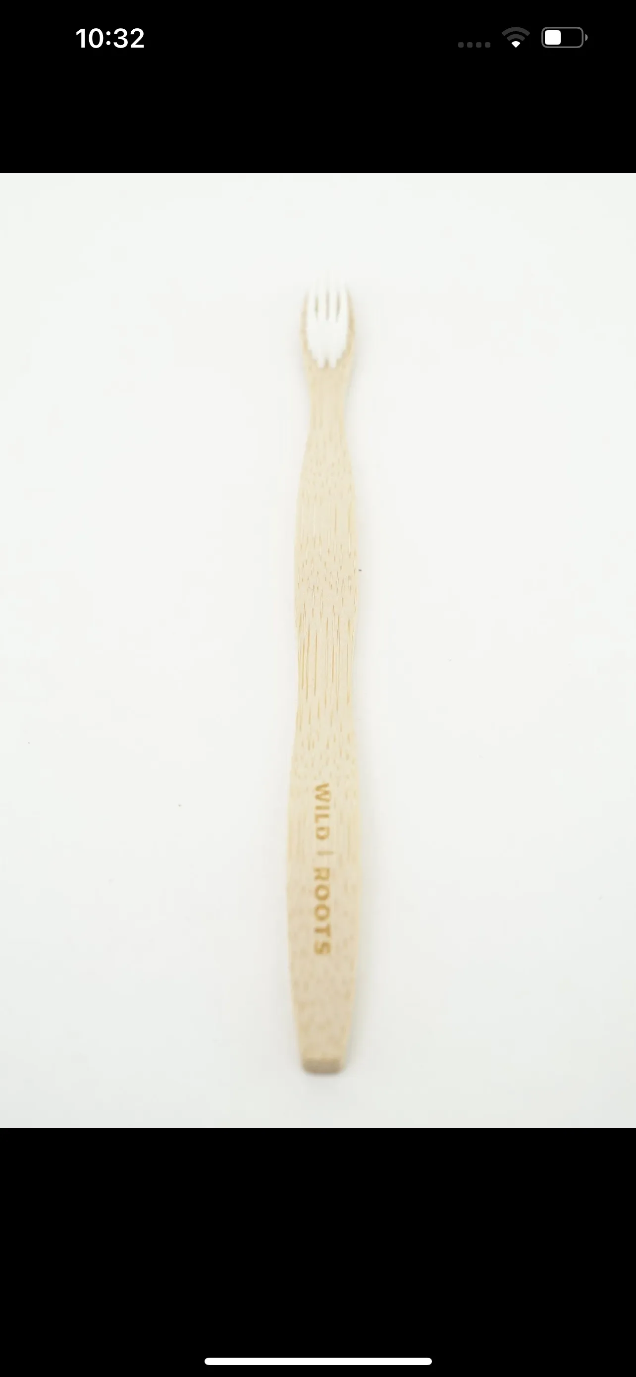 Wild Roots Bamboo White Toothbrush Single