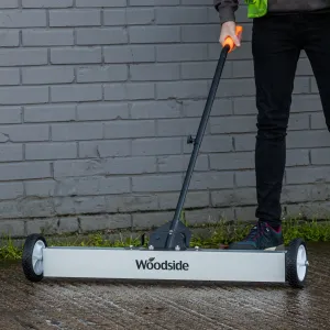 Woodside 36" Ferrite Magnetic Floor Sweeper, Heavy Duty Rolling Pick Up Roller Broom