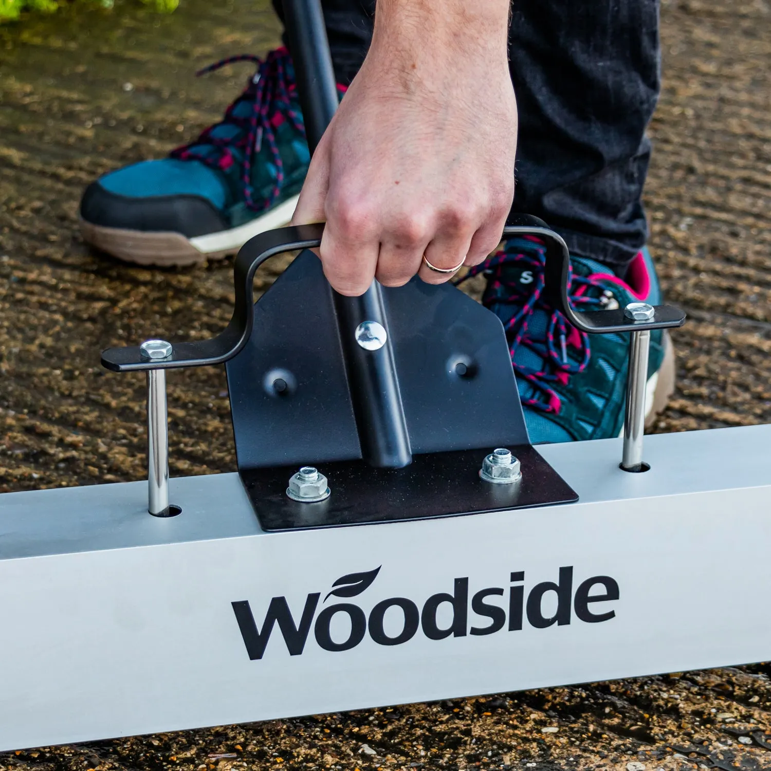 Woodside 36" Ferrite Magnetic Floor Sweeper, Heavy Duty Rolling Pick Up Roller Broom
