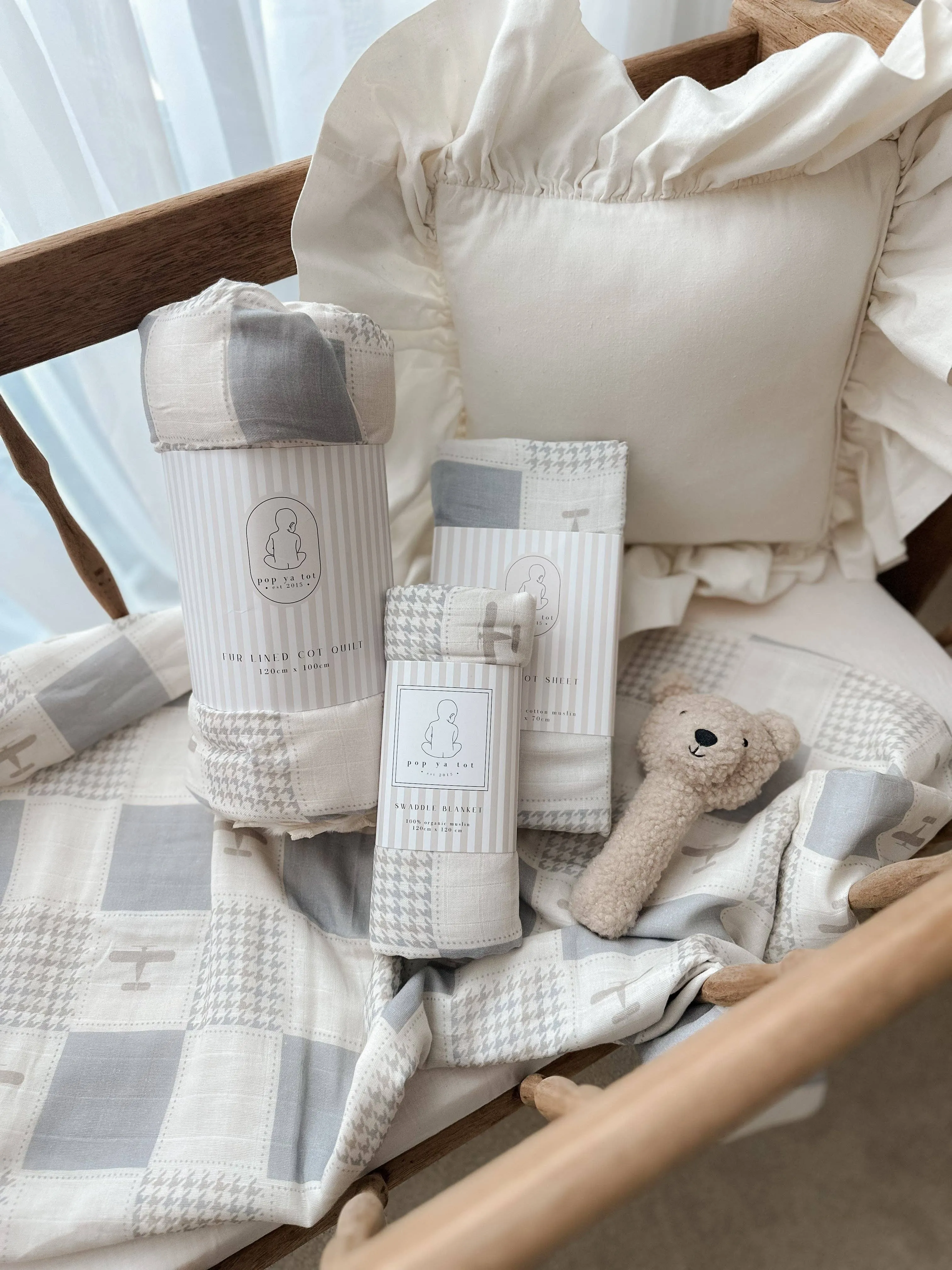 Wright Flyer Fur Lined Cot Blanket