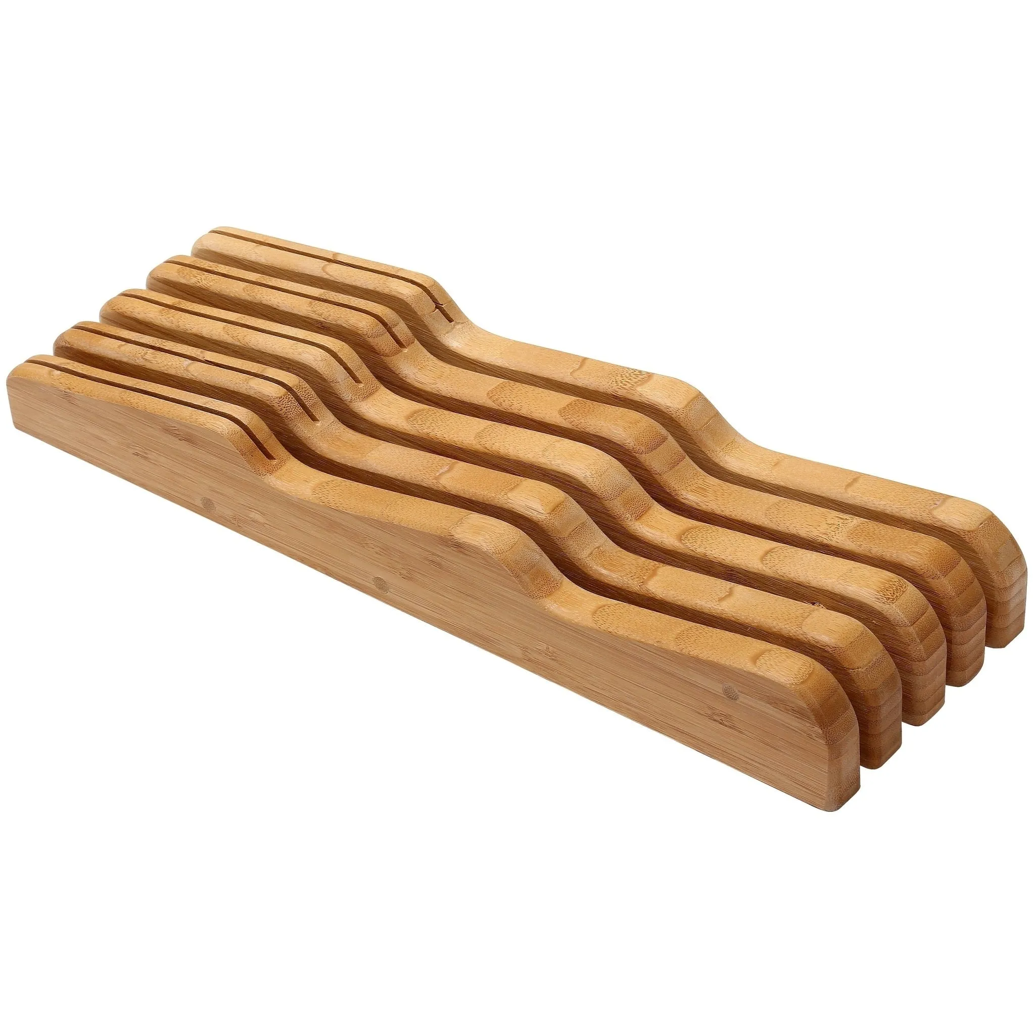 YBM Home In-Drawer Bamboo Kitchen Knife Block