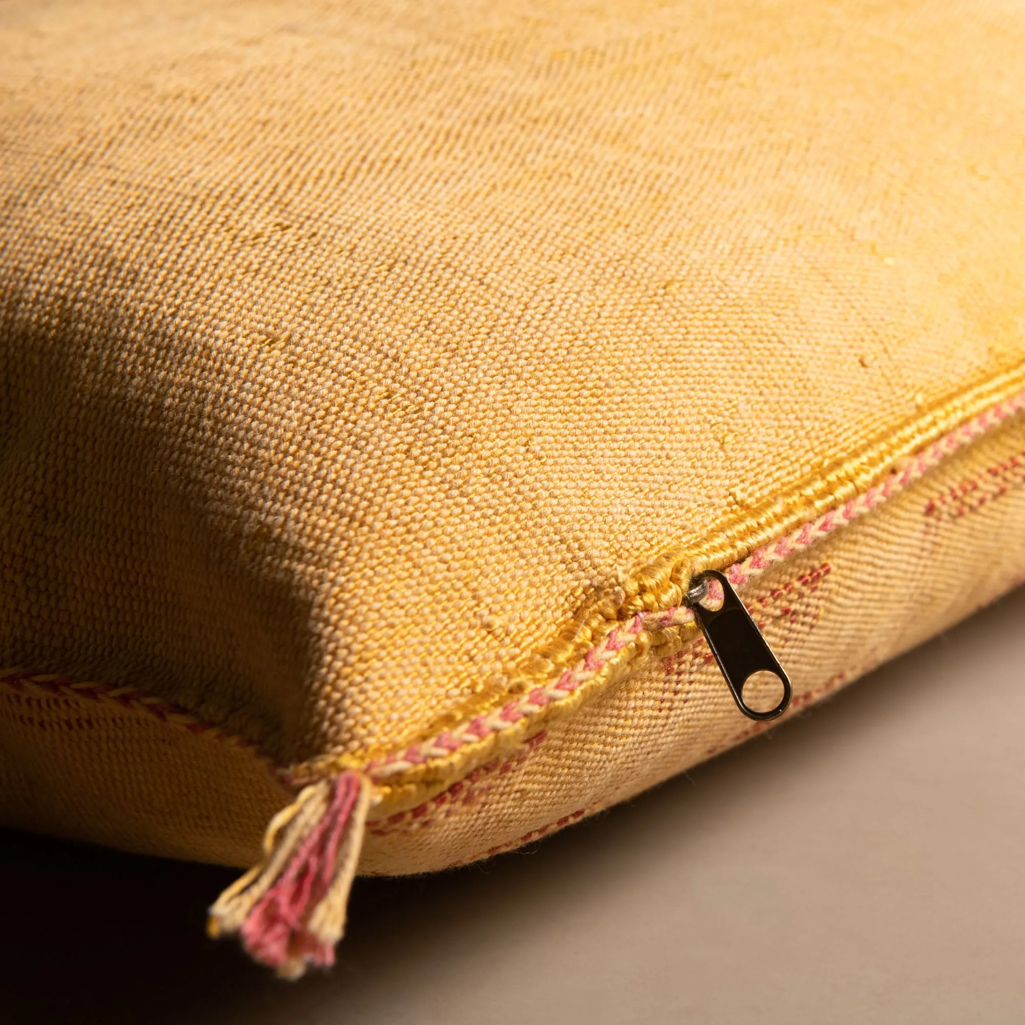 Yellow Cactus silk pillow cover