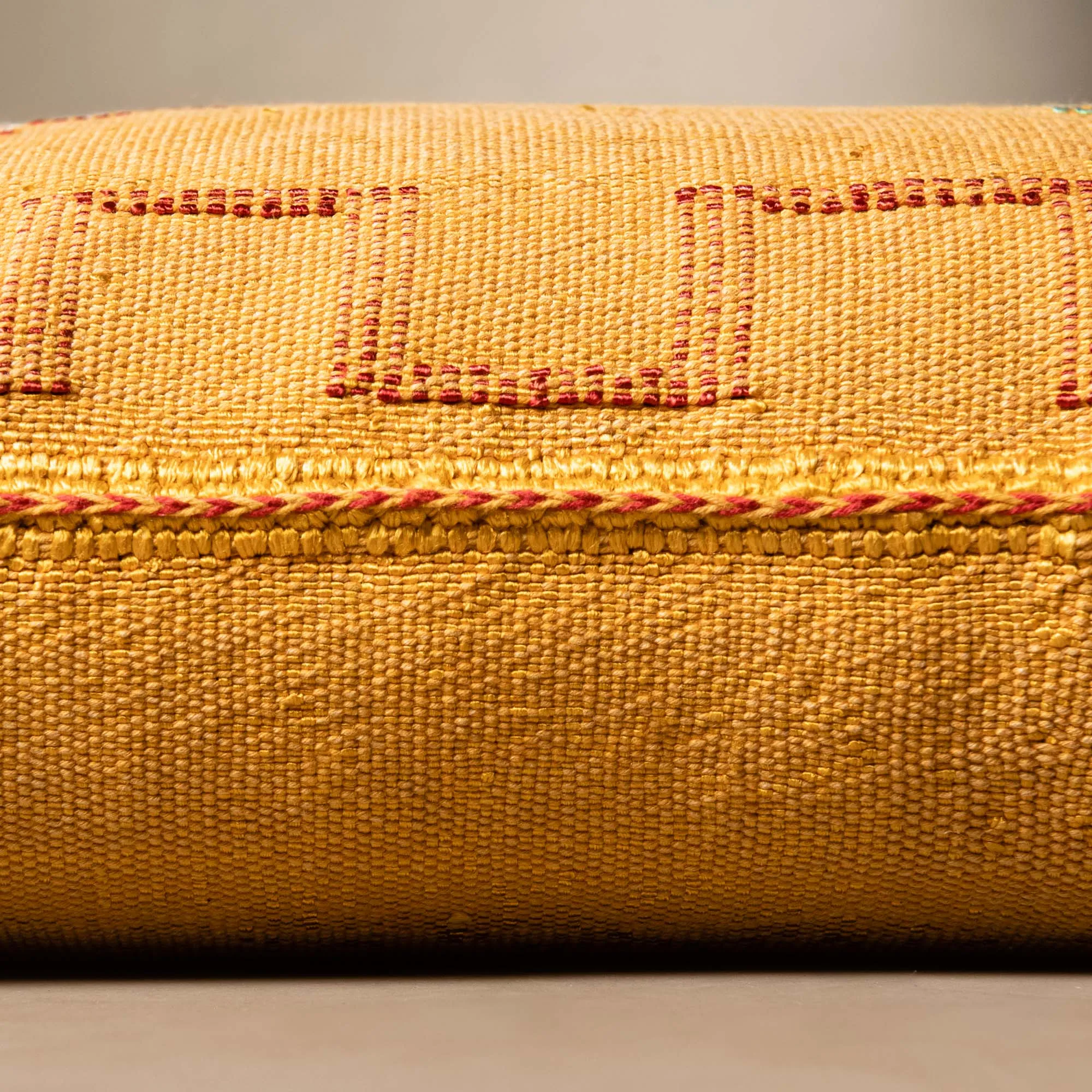 Yellow Cactus silk pillow cover