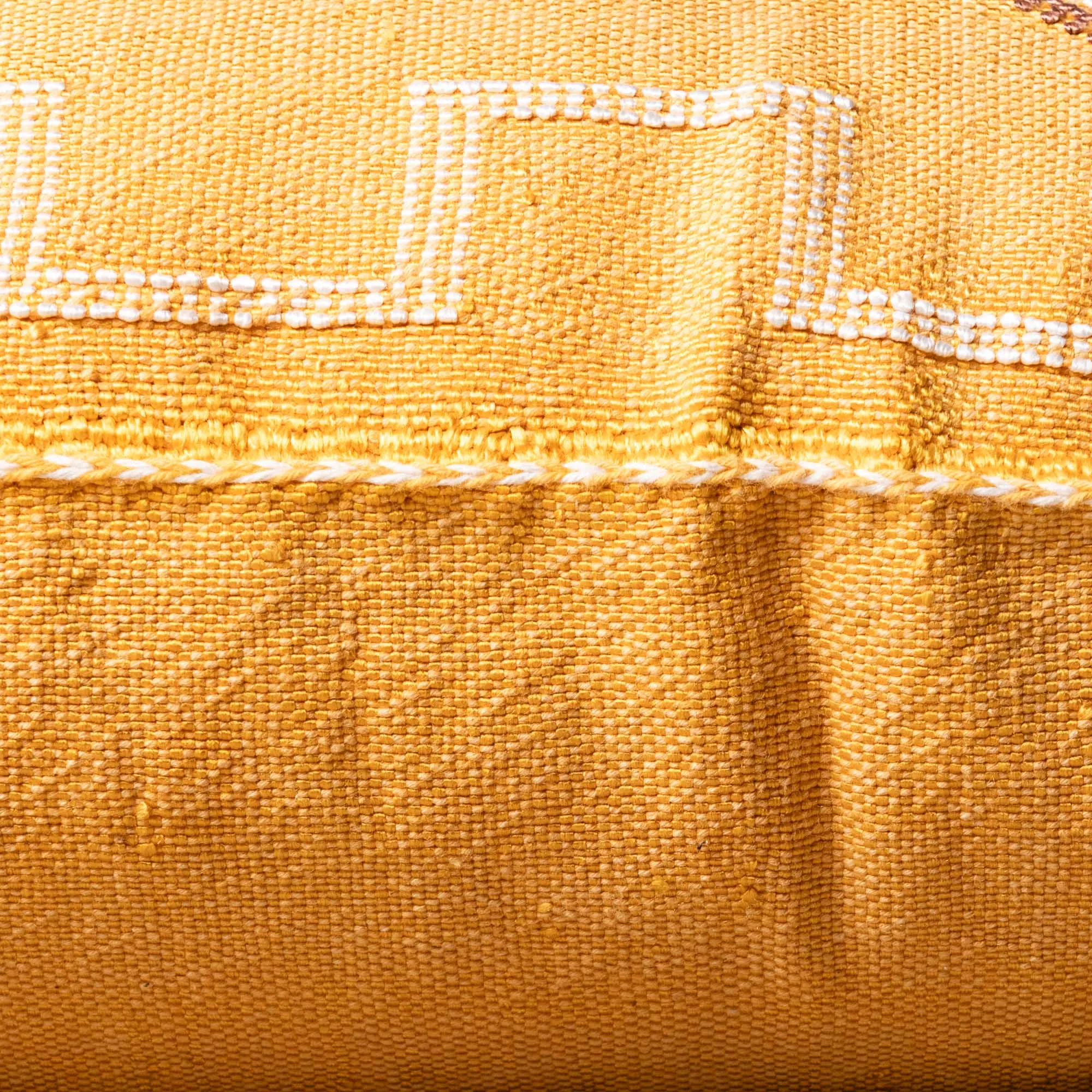 Yellow Cactus silk pillow cover